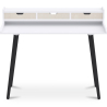 Buy Wooden Desk with Drawers - Scandinavian Design - Thora Natural Wood / White 59983 - prices