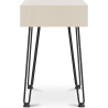 Buy Office Desk Table Wooden Design Hairpin Legs Scandinavian Style - Andor Natural wood 59986 in the Europe