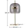 Buy Table Lamp - LED Design Living Room Lamp - Jude Smoke 59987 - prices