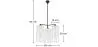 Crystal Ceiling Lamp - Pendant Lamp - 3 Arms - Reg image 7