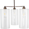 Buy Industrial Style Ceiling Lamp Glass and Metal - Reg Bronze 59988 at Privatefloor