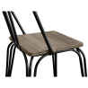 Buy Industrial Style Metal and Light Wood Chair - Lillor Black 59989 - prices