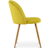 Buy Dining Chair - Velvet Upholstered - Scandinavian Style - Evelyne Yellow 59990 Home delivery