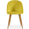 Buy Dining Chair - Velvet Upholstered - Scandinavian Style - Evelyne Yellow 59990 - in the EU
