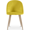 Buy Dining Chair - Velvet Upholstered - Scandinavian Style - Evelyne Yellow 59990 - in the EU