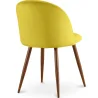 Dining Chair - Upholstered in Velvet - Scandinavian Design - Evelyne image 7
