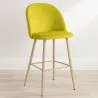 Velvet Upholstered Stool - Scandinavian Design - Evelyne image 7