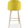 Buy Velvet Upholstered Stool - Scandinavian Design - Evelyne Yellow 59992 in the Europe