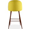 Buy Velvet Upholstered Stool - Scandinavian Design - Evelyne Yellow 59993 in the Europe