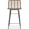 Wicker Bar Stool - Boho Bali Design -65cm - Catori image 7