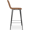 Buy Wicker Bar Stool with Backrest - Boho Bali Design - 75cm - Catori Natural wood 59995 at Privatefloor