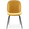 Buy Dining Chair Accent Velvet Upholstered Retro Design - Elias Mustard 59996 - in the EU
