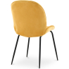 Buy Dining Chair Accent Velvet Upholstered Retro Design - Elias Mustard 59996 in the Europe