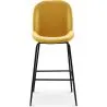 Backrest Stool - Velvet Upholstered - Retro Design - Elias image 7