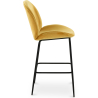 Buy Bar Stool Accent Velvet Upholstered Retro Design - Elias Taupe 59997 at Privatefloor
