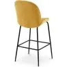 Backrest Stool - Velvet Upholstered - Retro Design - Elias image 7