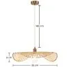 Bamboo Ceiling Lamp - Boho Bali Design Pendant Lamp - Bahati image 7