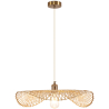 Buy Hanging Lamp Design Boho Bali Woven Bamboo - Bahati Gold 60001 - in the EU