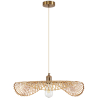Buy Hanging Lamp Design Boho Bali Woven Bamboo - Bahati Gold 60001 - prices