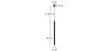 LED Tube Ceiling Lamp - Black Pendant Lamp - 60cm - Bruna image 7