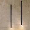 LED Tube Ceiling Lamp - Black Pendant Lamp - 60cm - Bruna image 7
