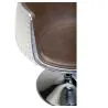 Lounge Chair - Design Chair - Leatherette and Metal - Cognac image 7