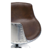 Buy Aviator Cognac chair - Aged effect microfiber imitation leather Brown 26716 home delivery