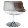 Buy Aviator Cognac chair - Aged effect microfiber imitation leather Brown 26716 - prices