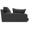 Buy Living-room Sofa 3 seats Fabric Dark grey 26729 in the Europe