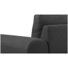 Buy Chaise longue with 5 seats - Upholstered in fabric - Yemy Dark grey 26731 at Privatefloor