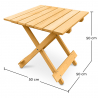 Buy Garden Table Adirondack Wood Outdoor Furniture - Alana Natural wood 60007 home delivery