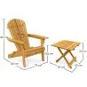 Outdoor Chair and Outdoor Garden Table - Wooden - Alana image 7