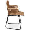 Buy Rattan Dining Chair - Garden Chair Boho Bali Design - Tale Black 60015 - prices
