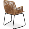 Buy Rattan Dining Chair - Garden Chair Boho Bali Design - Tale Black 60015 at Privatefloor