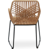 Buy Rattan Dining Chair - Garden Chair Boho Bali Design - Tale Black 60015 in the Europe