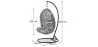 Boho Bali Garden Hanging Chair - Bali Design - Swing - Delsin image 7