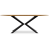 Buy Rectangular Dining Table - Industrial Wood and Metal - Danr Natural wood 60019 at Privatefloor