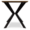 Buy Wooden Industrial Dining Table (220x95 cm) - Danr Natural wood 60019 in the Europe