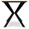 Rectangular Dining Table - Industrial Wood and Metal - Danr image 7