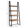 Buy Industrial Shelves in Wood and Metal (200x90x40 cm) - Prawa Natural wood 60021 - prices