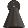 Buy Wall lamp with adjustable shade in scandinavian style, metal - Livel  Black 60022 - prices