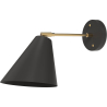 Buy Wall lamp with adjustable shade in scandinavian style, metal - Livel  Black 60022 at Privatefloor