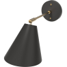 Buy Wall lamp with adjustable shade in scandinavian style, metal - Livel  Black 60022 - in the EU