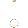 Buy Hanging light, metal and glass - Globe Gold 60027 with a guarantee