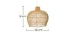 Rattan Ceiling Lamp - Boho Bali Design Pendant Lamp - Mai image 7