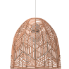 Buy Rattan Ceiling Lamp - Boho Bali Design Pendant Lamp - Bu Light natural wood 60030 Home delivery