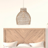 Buy Hanging Lamp Boho Bali Style Natural Rattan - Lan Natural wood 60031 with a guarantee