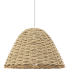 Buy Hanging Lamp Boho Bali Style Natural Rattan - Milo Natural wood 60032 - in the EU