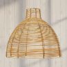 Rattan Ceiling Lamp - Boho Bali Design Pendant Lamp - Can image 7