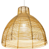 Buy Rattan Ceiling Lamp - Boho Bali Design Pendant Lamp - Can Natural wood 60033 - in the EU